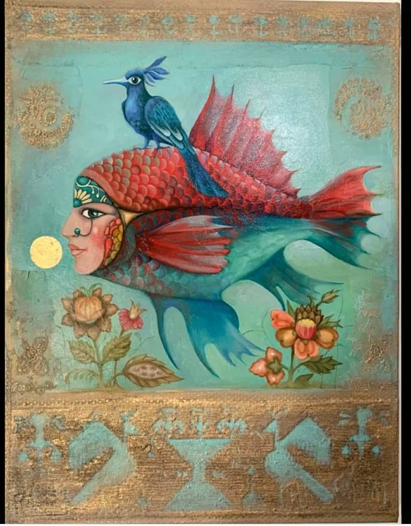 oiseau bleu du bonheur